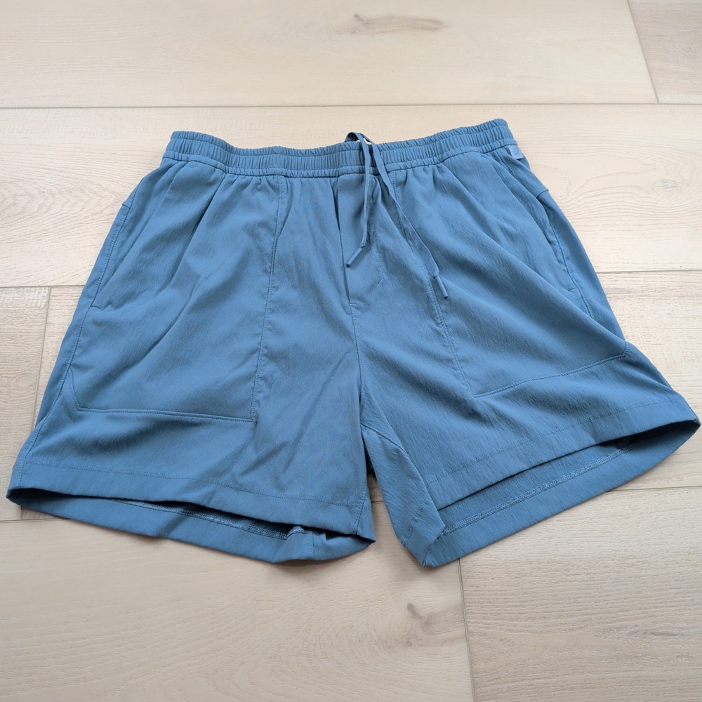 Lululemon Bowline Shorts Mens Large Blue Athletic Hiking 5" M7BBGS